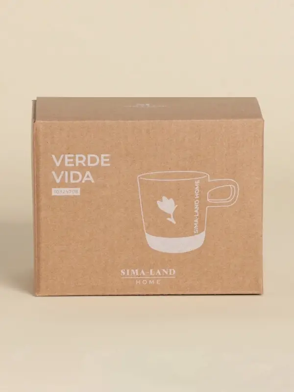 Кружка SL Home &laquo;Цветок&raquo;, 520 мл, 13.5&times;9.6&times;9.8 см, керамика, белая