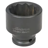 Головка ударная торцевая 1/2"DR двенадцатигранная 36мм, L=50мм