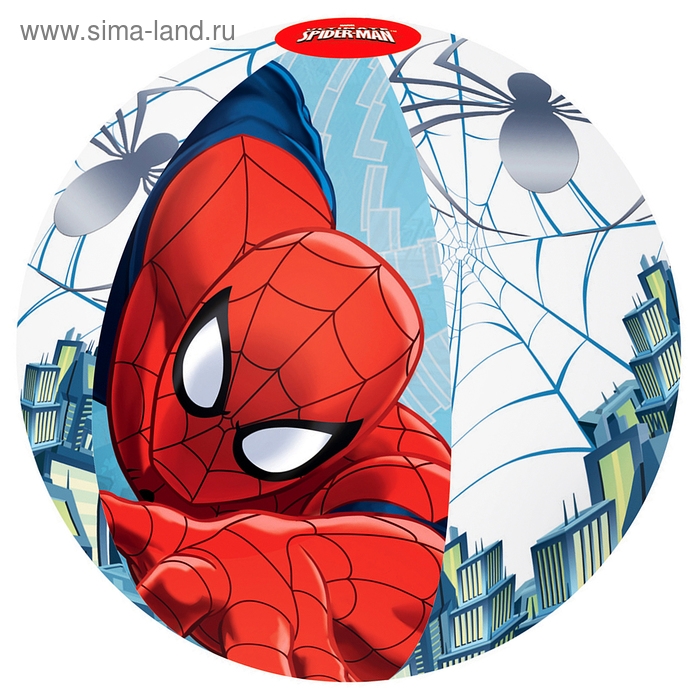 Мяч пляжный Spider-Man, d=51 см, от 2 лет, 98002 Bestway Мяч пляжный Spider-Man, d=51 см, от 2 лет, 98002 Bestway