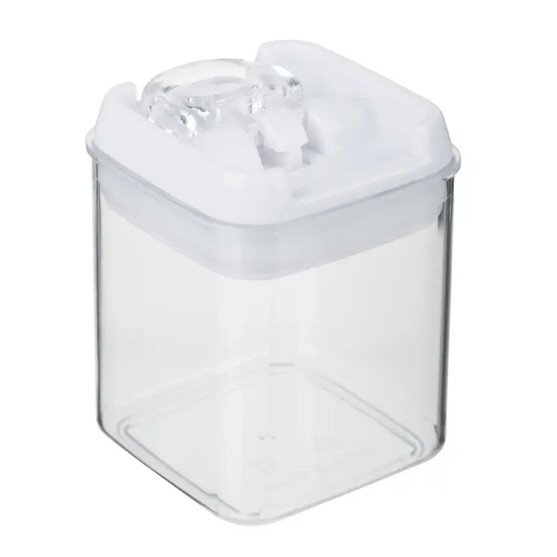 Банка для сыпучих продуктов, тм VETTA, Миндаль, 300мл квадратная, пластик