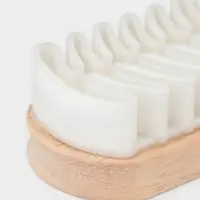 Щётка для замшевой обуви LaDо́m, буковое дерево, 12.3&times;4.3&times;3 см, бежевая