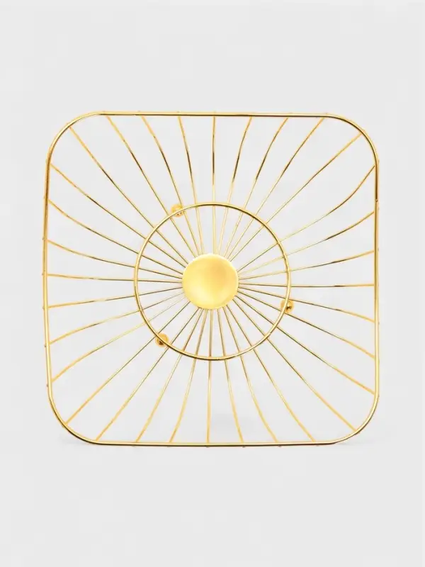 Ваза для фруктов Ваза для фруктов "Милена" 28*28*7 см, цвет золотой