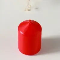 Свеча-цилиндр 4х6 см, 70 гр (набор 4 шт) красный Свеча-цилиндр 4х6 см, 70 гр (набор 4 шт) красный