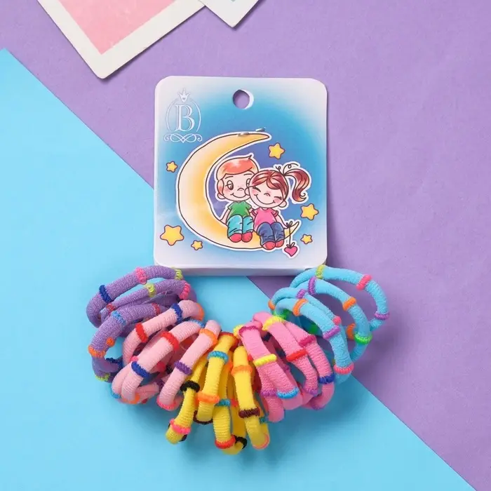 Резинка для волос  Резинка для волос "Амурные дела" (набор 20 шт) парочка, 2 см, полоски