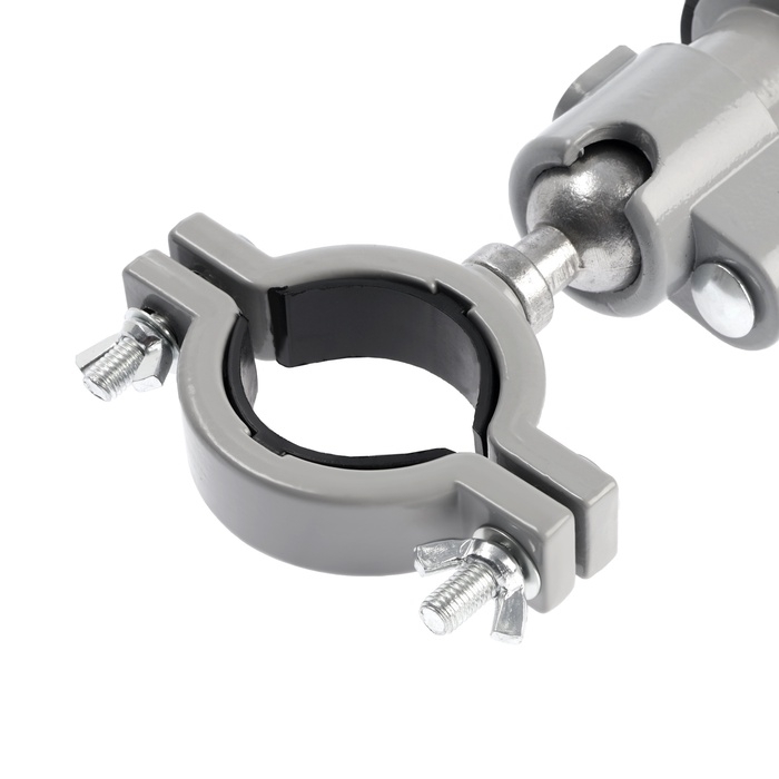 Стойка для дрели ТУНДРА, винтовой зажим, поворотный шарнир 360°, d=60 мм, длина 253 мм