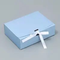 Коробка подарочная складная, упаковка, «Голубая», 16.5 х 12 х 5 см