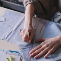 Ручка для джинсовой ткани термоисчезающая, белая