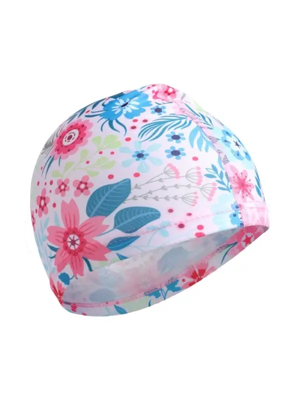 Шапочка для плавания детская ONLYTOP Swim &laquo;Цветочный мир&raquo;, тканевая, обхват 46-52 см