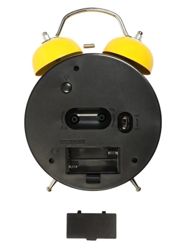 Часы - будильник настольные, на батарейках, подсветка, 21&times;15&times;6.5 см, циферблат d=11 см