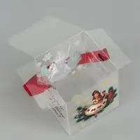 Коробка подарочная, складная из PVC &laquo;Роскошный Новый год&raquo;, 10&times;10&times;10 см