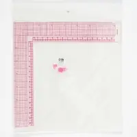 Линейка для кроя и шитья, премиум, 21.5&times;21.5 см, s=1.5 мм