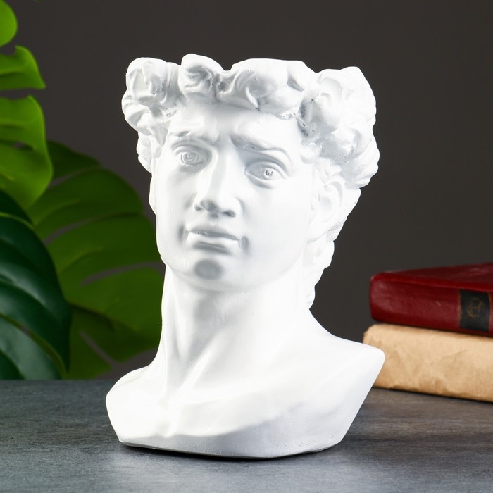 Ваза Ваза "Голова Давида" белая