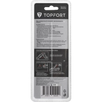 Нож универсальный Topfort складной с выдв.лезв. 19мм трапец.+2зап.лезв