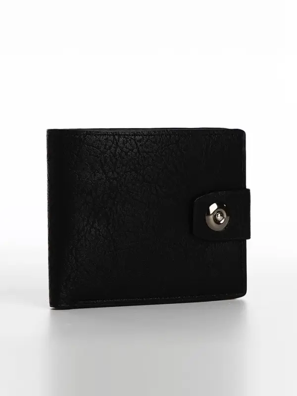 Портмоне мужское &laquo;Сахир&raquo;, на магните, отдел для купюр, для карт, для монет, чёрное