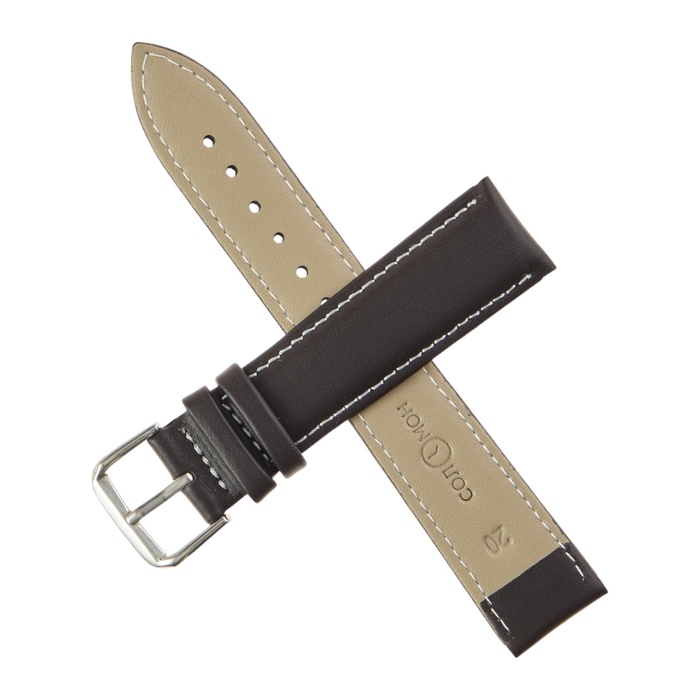 Ремешок для часов Ремешок для часов "Соломон" 20 мм, натуральная кожа, l=20 см, коричневый