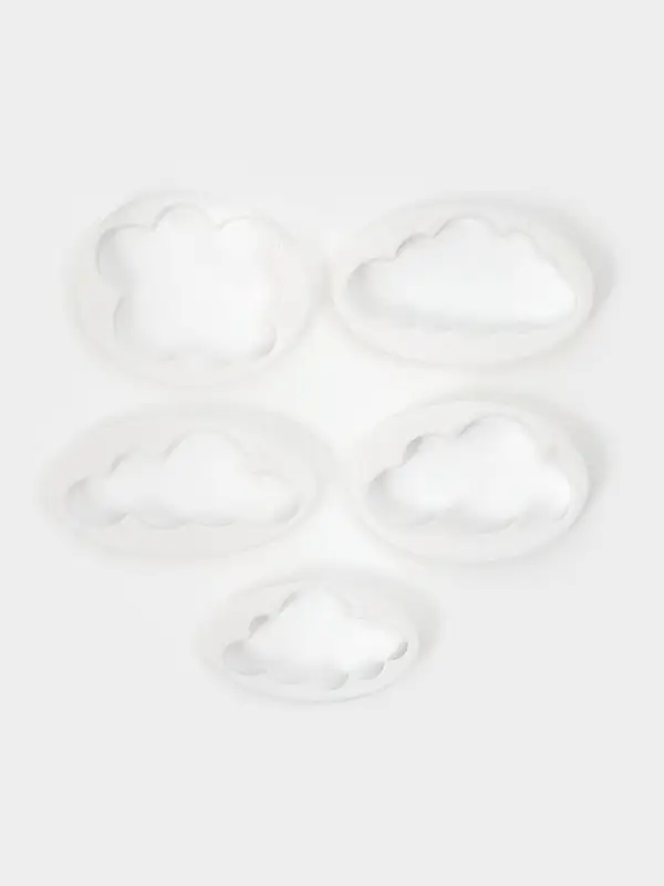 Формы для вырезания теста и мастики Доляна, набор 5 шт., 7.8&times;4.6&times;1 см, пластик, белые