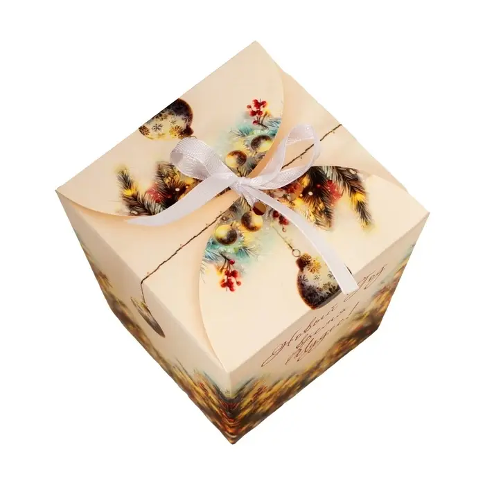 Бонбоньерка, новогодняя подарочная упаковкая «Новый Год время чудес», 7.5×8×7.5 см Бонбоньерка, новогодняя подарочная упаковкая «Новый Год время чудес», 7.5×8×7.5 см