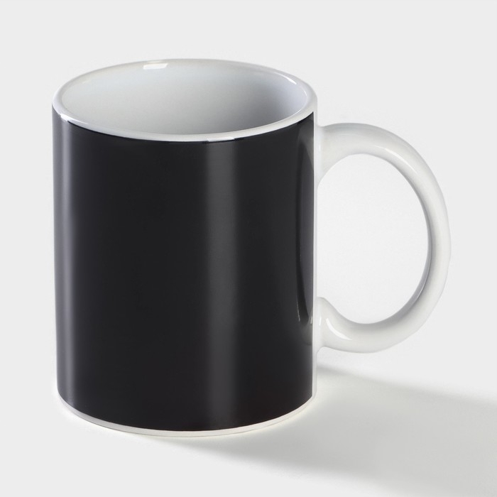 Кружка-хамелеон керамическая Доляна «Джойстик», 350 мл, цвет чёрный Кружка-хамелеон керамическая Доляна «Джойстик», 350 мл, цвет чёрный