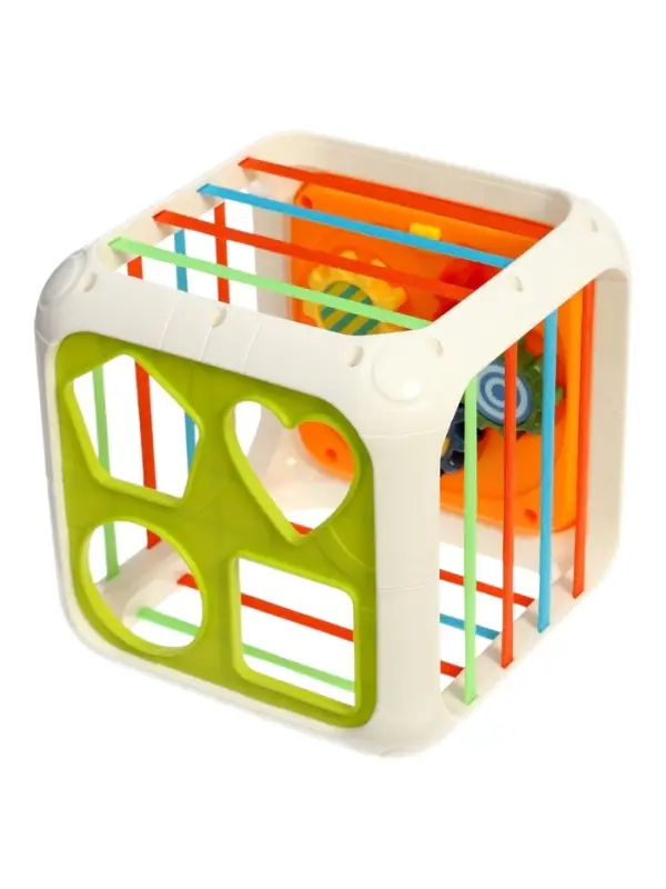 Сортер "Кубик" с шестеренками и фигурами