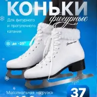 Коньки фигурные Winter Star с мехом, размер 37