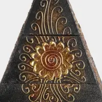 Шкатулка &laquo;Пирамидка&raquo;, 15&times;15&times;20 см, МДФ, чёрная