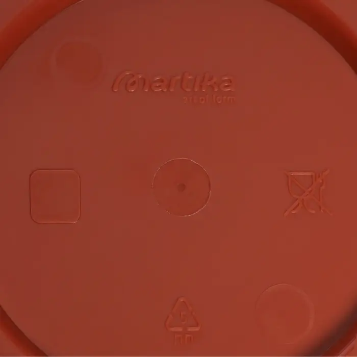 Горшок для цветов с поддоном &laquo;Фелиция&raquo;, 3.6 л, d=22.5 см, h=17.2 см, пластиковый, терракотовый