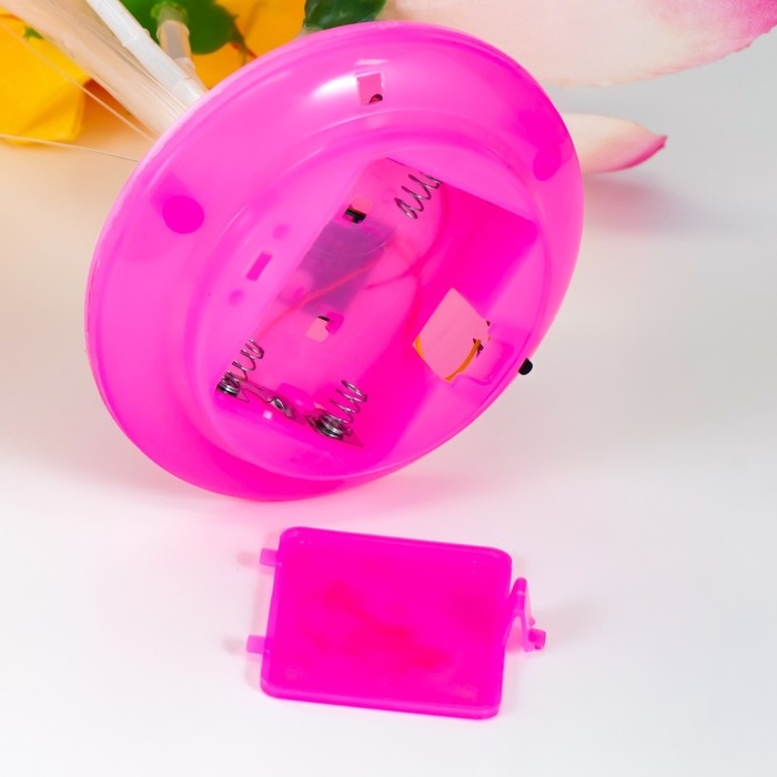 Ночник  Ночник "Яркие цветы" LED от батареек 3АА h=22 см МИКС RISALUX