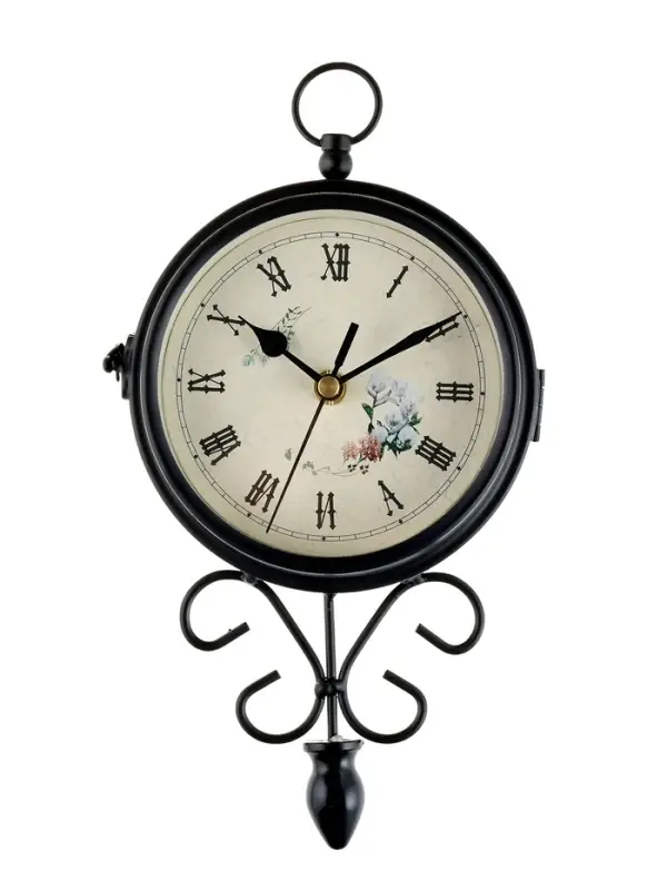 Часы настенные интерьерные &laquo;Весенние&raquo;, двусторонние, на подвесе, плавный ход, 34.5&times;22 см, d=11 см, от батареек 2&times;АА