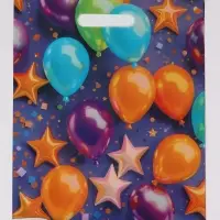 Пакет "Разноцветные шарики, полиэтиленовый с вырубной ручкой 30х40 см, 60 мкм Пакет "Разноцветные шарики, полиэтиленовый с вырубной ручкой 30х40 см, 60 мкм