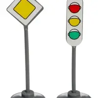 Игровой набор &laquo;Главная дорога&raquo; 2 машинки и 12 дорожных знакв 09466