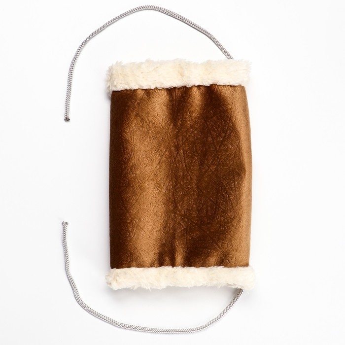 Подвесной меховой туннель для грызунов, 19 х 12 х 13 см, коричневый Подвесной меховой туннель для грызунов, 19 х 12 х 13 см, коричневый