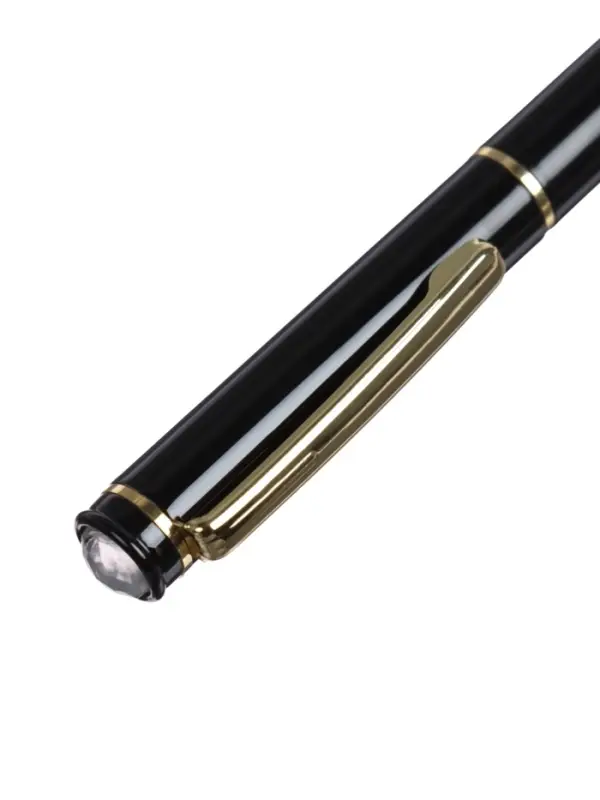 Ручка подарочная Calligrata &laquo;Классика&raquo;, шариковая, поворотная, в футляре кожзам, корпус чёрный с золотым