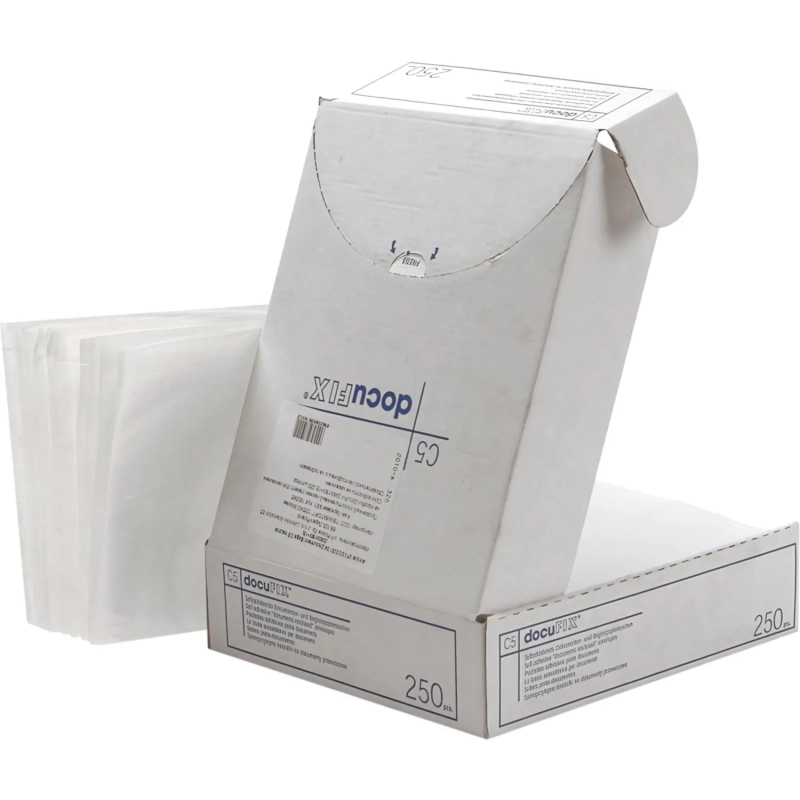 Пакет для сопр.док из прозр. п/э 240x160+15 стрип DocuFIX 250шт/уп