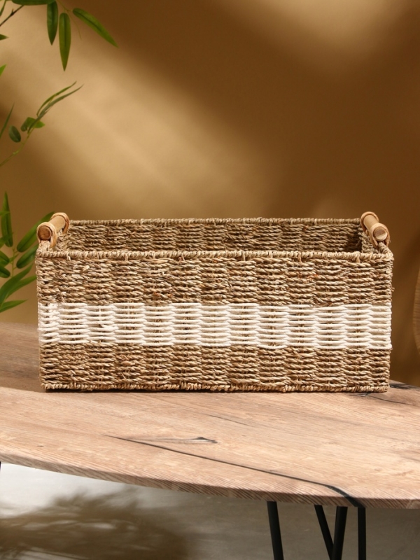 Корзина плетеная 46х31х20 см, сиграсс