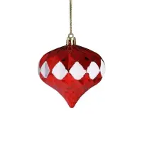 Ёлочные игрушки &laquo;Льдинки&raquo;, новогодние, набор 19 шт., красно-золотой