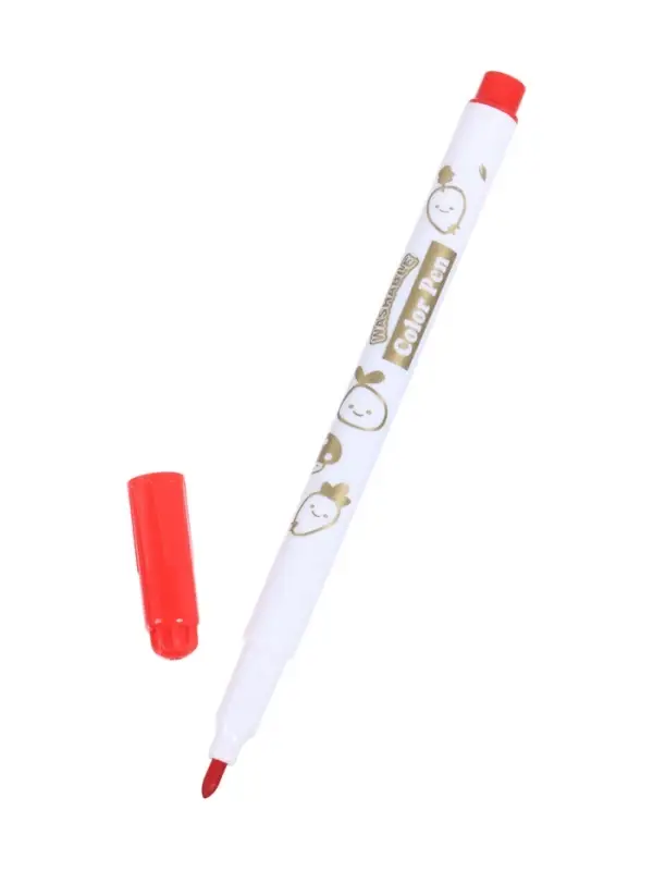 Фломастеры 12 цветов &laquo;Мышка&raquo;, в пластиковом пенале с ручкой, вентилируемый колпачок, МИКС