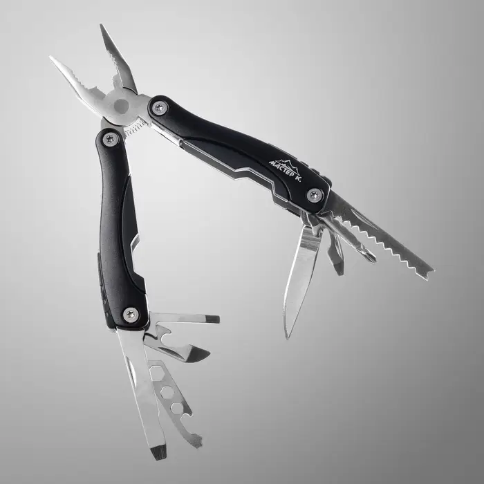 Мультитул 9в1 в чехле, рукоять черная, 9&times;3.5&times;2.5 см