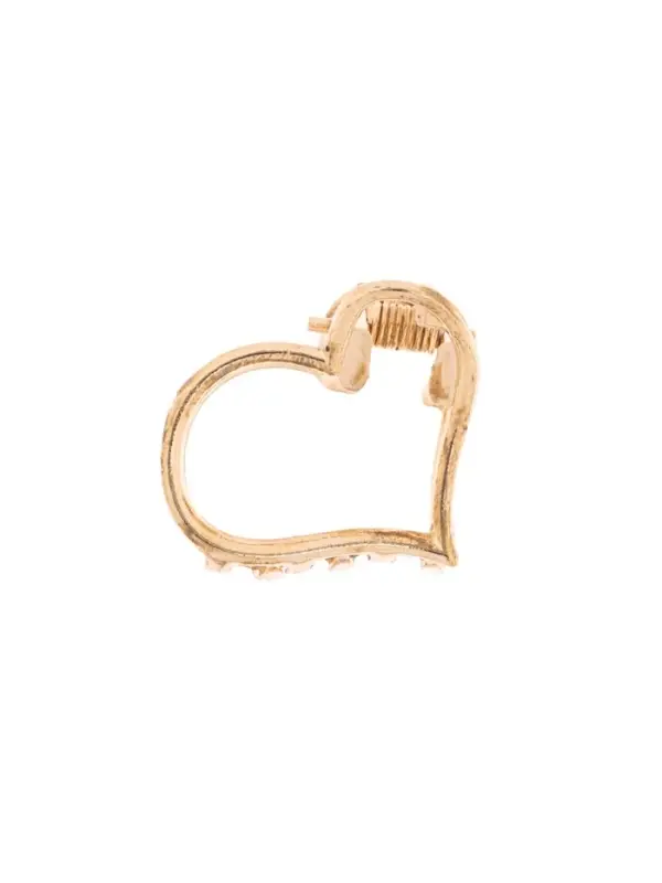 Крабик для волос &laquo;Маргарита&raquo;, сердце, 2.5 см, золотистый