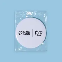 Зеркало карманное «QF», d = 7 см, цвет белый