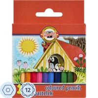 Карандаши цветные KOH-I-NOOR короткие Крот 12 цв/наб 3622012046KSNN