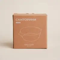 Форма для выпечки SL Home &laquo;Санторини&raquo;, 250 мл, 13.6&times;12&times;4.5 см, жаропрочная керамика, белая