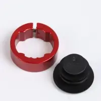 Грипсы, 130 мм, lock on, красные