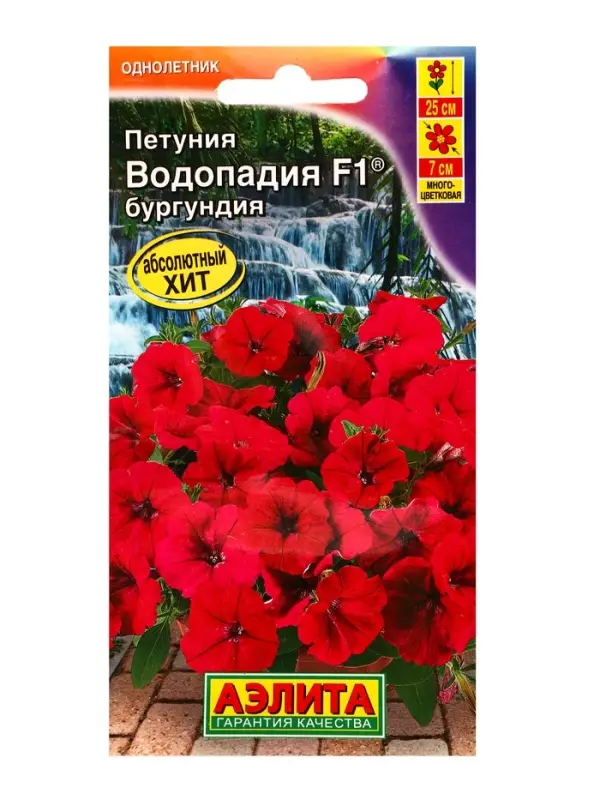 Семена цветов Петуния ВОДОПАДИЯ F1 бургундия (драже в пробирке), Ц/П,5 шт. Семена цветов Петуния ВОДОПАДИЯ F1 бургундия (драже в пробирке), Ц/П,5 шт.