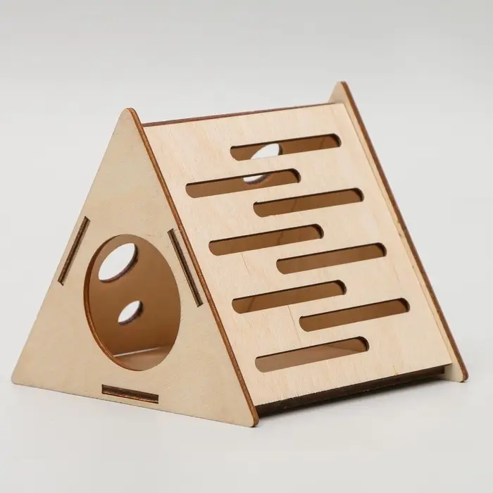 Домик для грызунов &laquo;Сыр&raquo;, 12.5&times;11.5&times;11 см, дерево