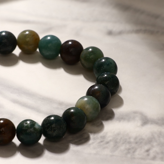 Браслет шар №8 «Яшма зелёная», 5,5 см Браслет шар №8 «Яшма зелёная», 5,5 см