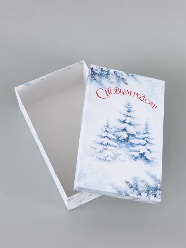Коробка новогодняя подарочная &laquo;Зимний лес&raquo;, 32.5&times;20&times;12.5 см