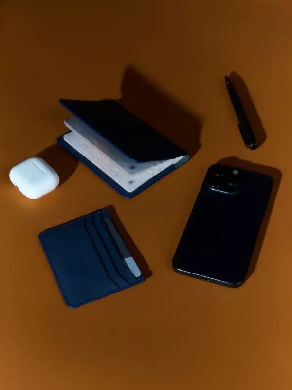 Обложка для паспорта Alaska, синяя Обложка для паспорта Alaska, синяя