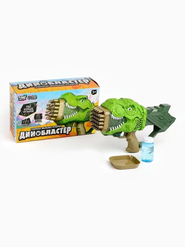 Генератор мыльных пузырей Funny toys &laquo;Динозавр&raquo;, 17.5&times;10&times;31 см, МИКС