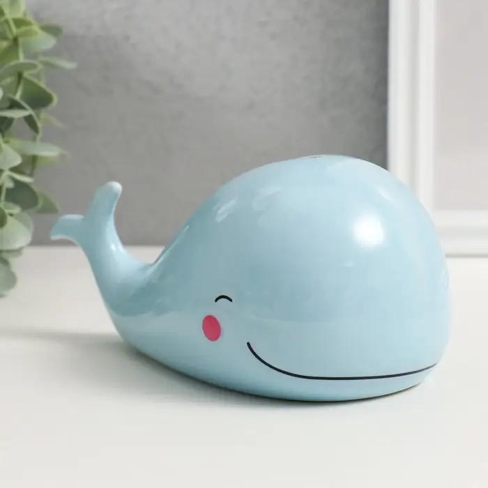 Копилка для денег &laquo;Голубой китёнок&raquo;, керамика, 16.7&times;9.9&times;9.1 см