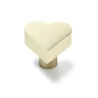 Ручка-кнопка мебельная CAPPIO HEART, сатиновое золото